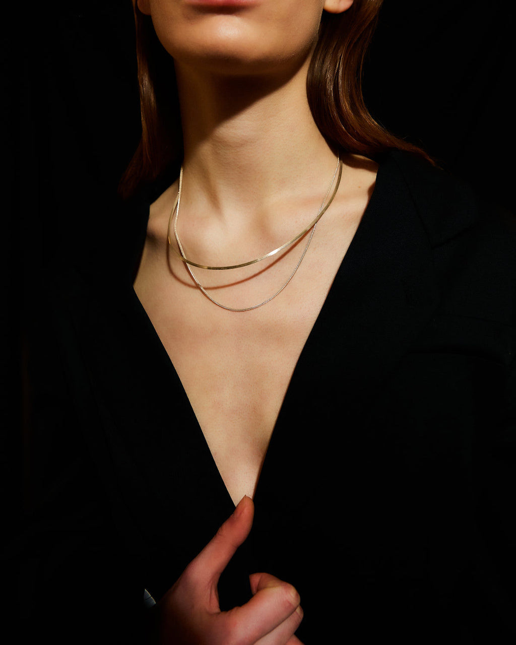 Strata 02 Silver Necklace