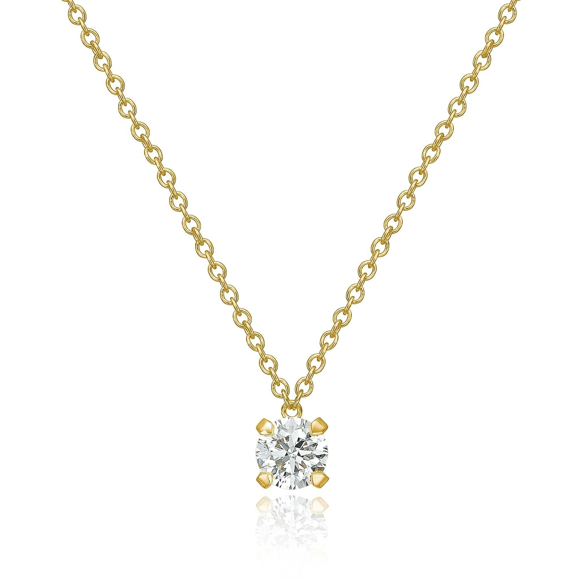 Lumina 18K Guld Halskæde m. Diamant 0.50 ct