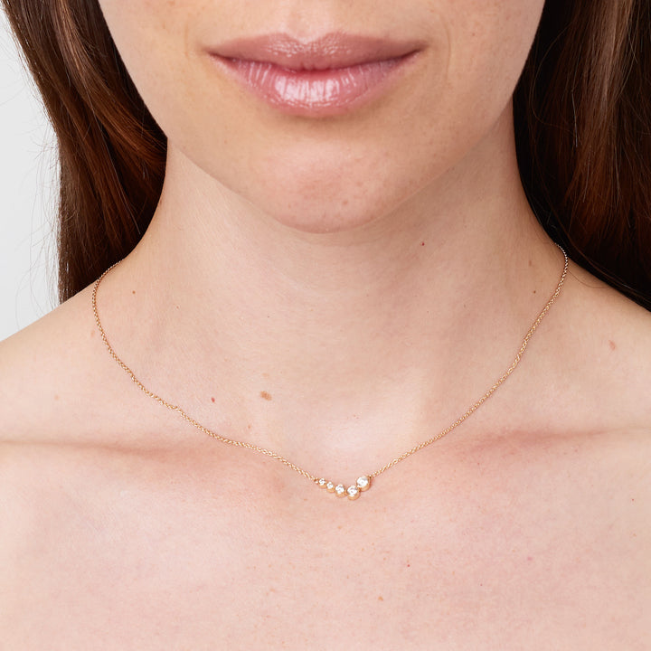 Iyla 14K Gold Necklace w. Diamonds
