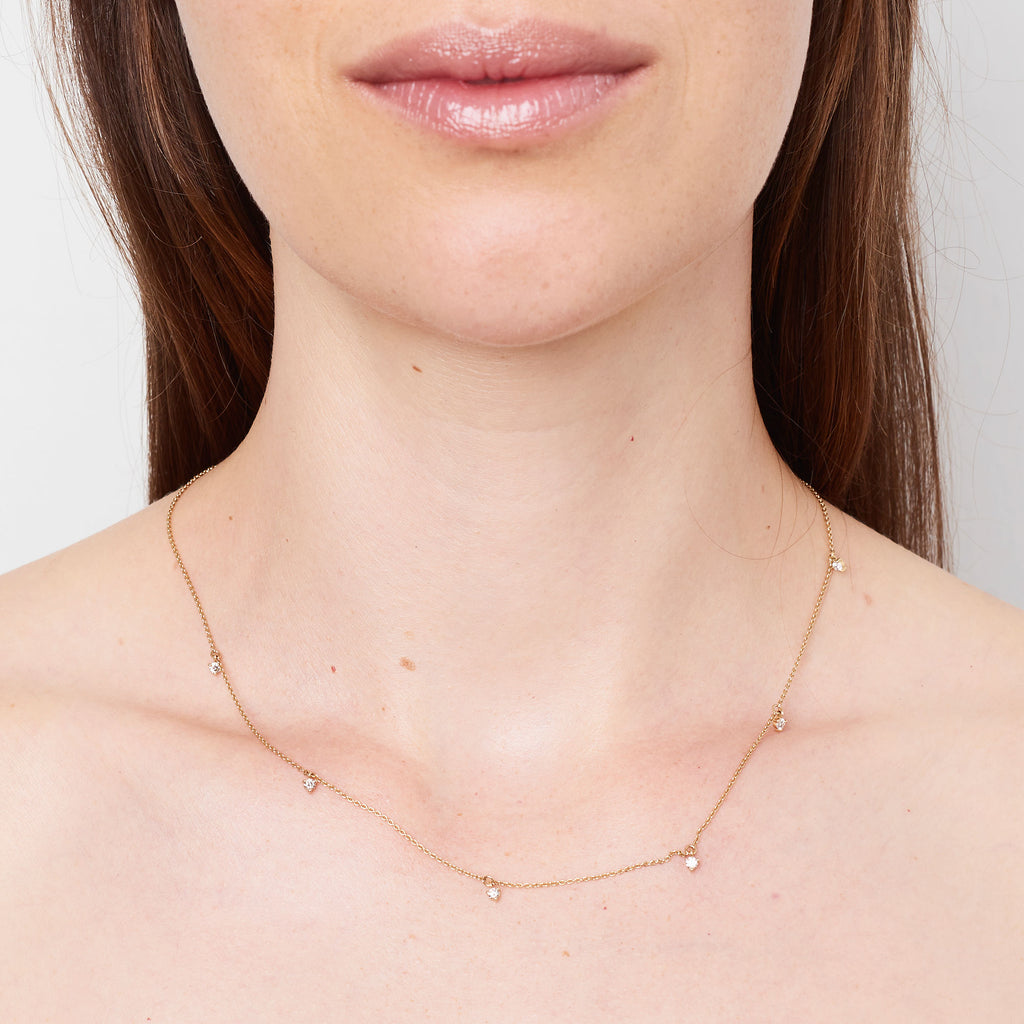 Six Diamond Necklace