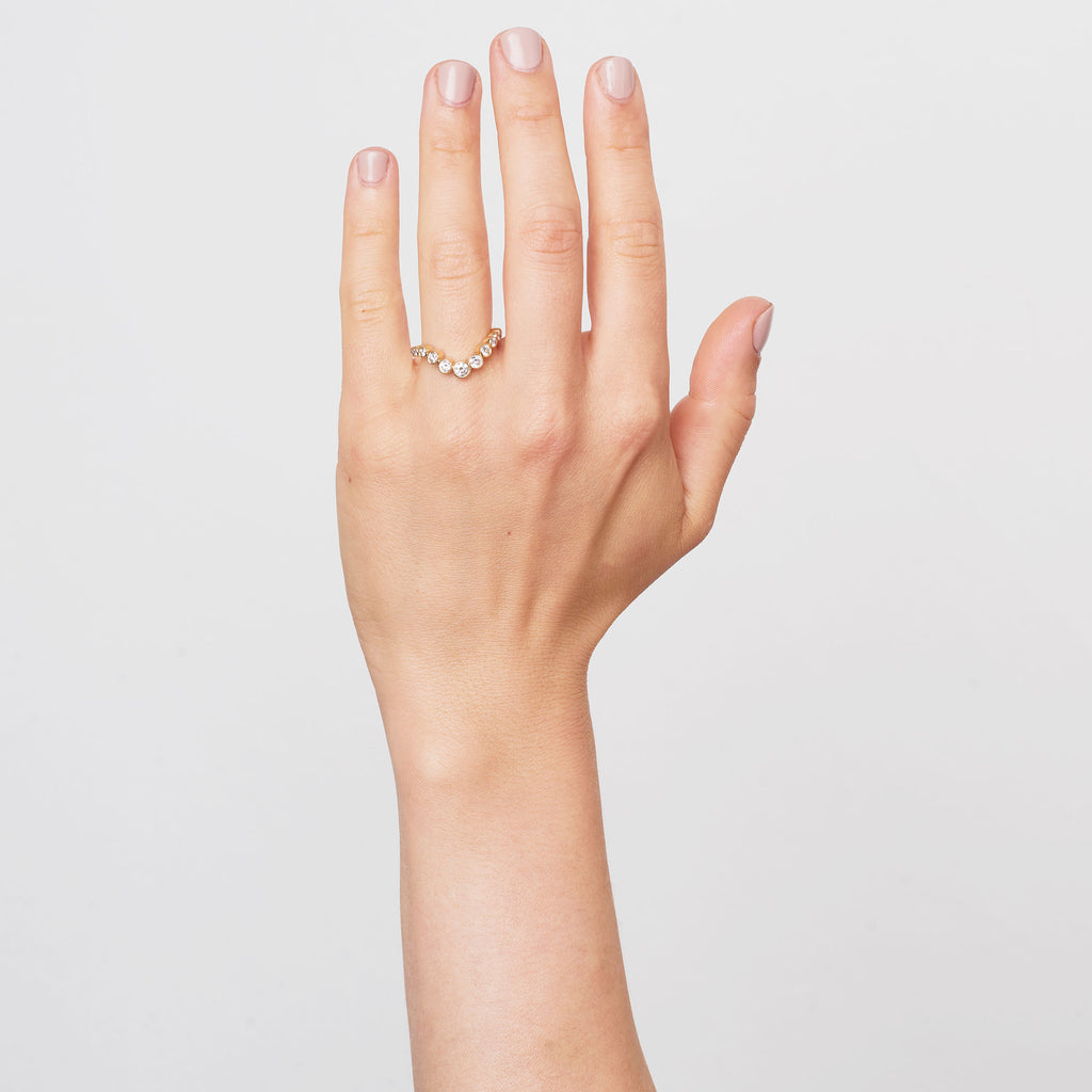 Ersa Ring aus 14K Gold mit Diamanten