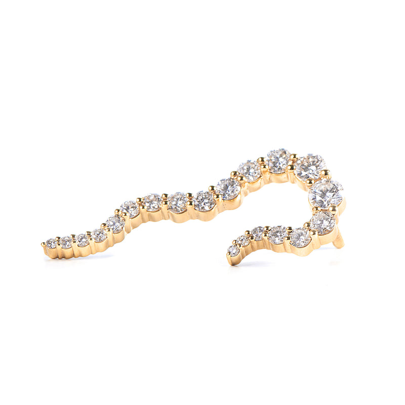 ASHVA 14K Gold Earrings w. Diamonds