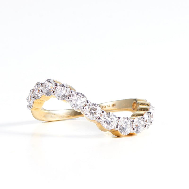NOOR 14K Guld Ring m. Diamanter