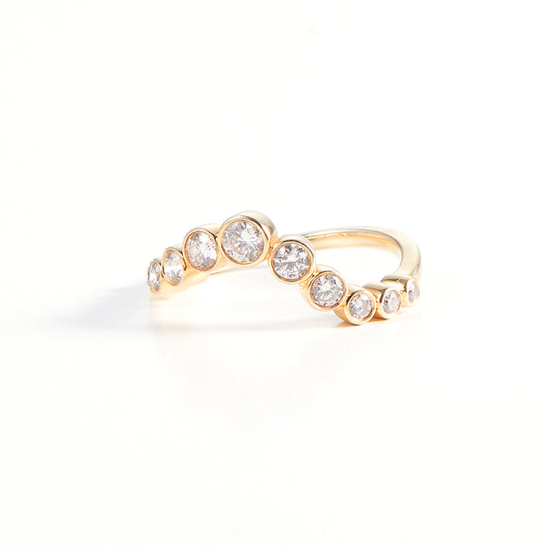 Ersa Ring aus 14K Gold mit Diamanten