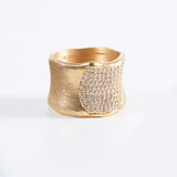 TIARA 14K Gold Ring w. Diamonds