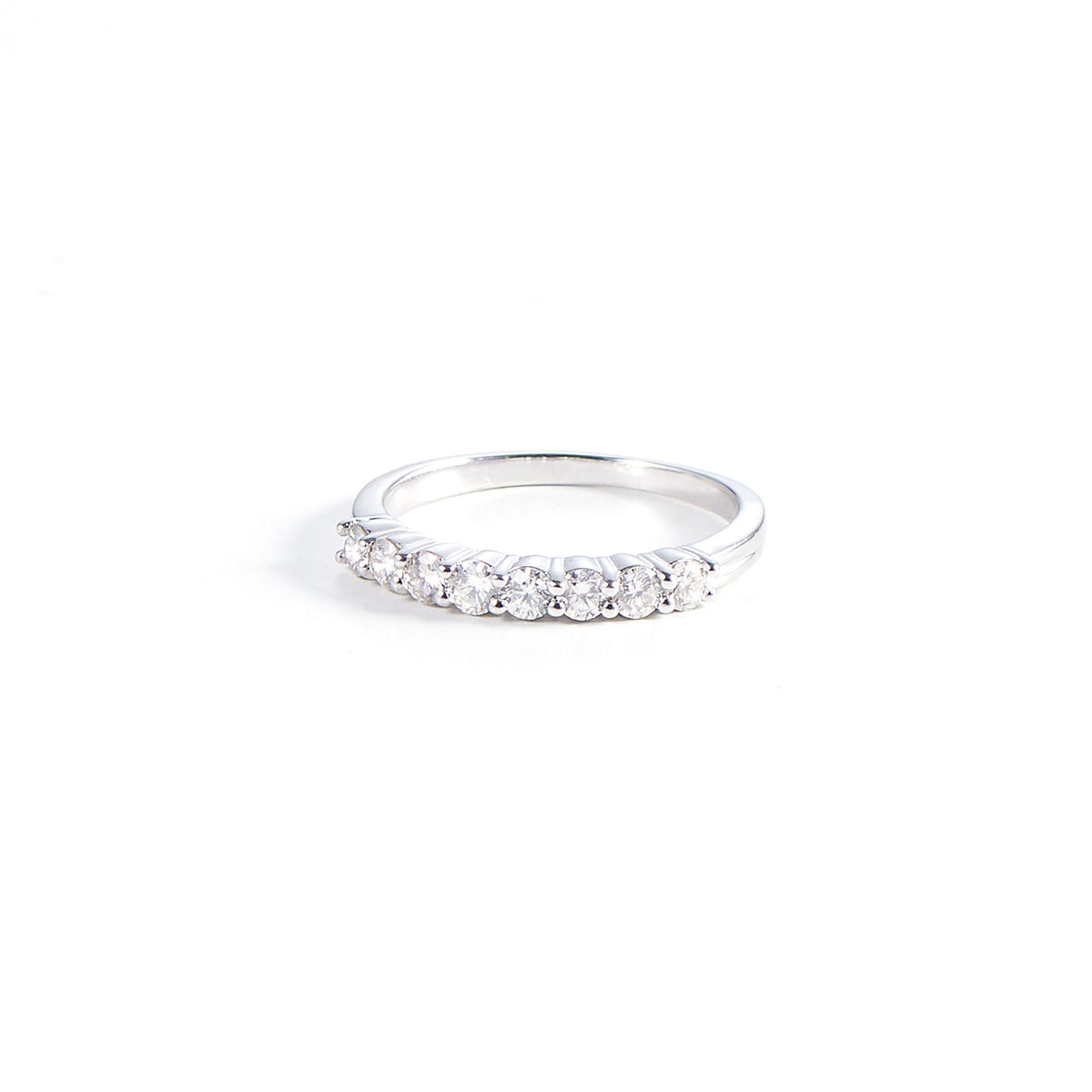 CLIO 14K Hvidguld Ring m. Diamanter