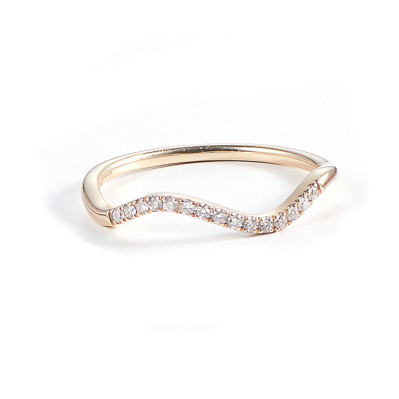 LEA 14K Guld Ring m. Diamanter