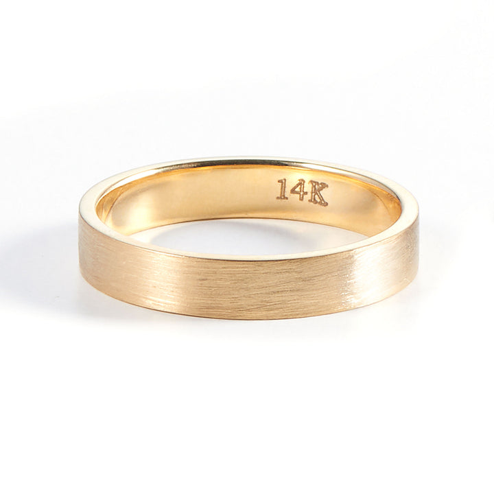 LEO Ring aus 14K Gold 4mm
