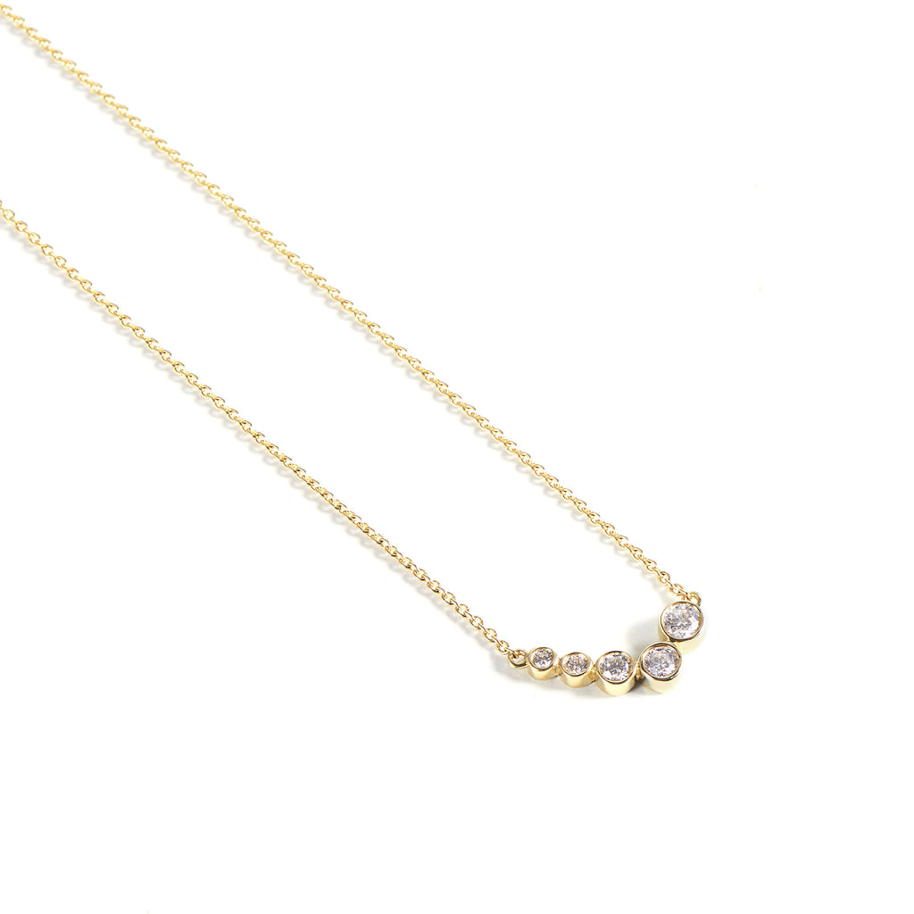 Iyla 14K Gold Necklace w. Diamonds