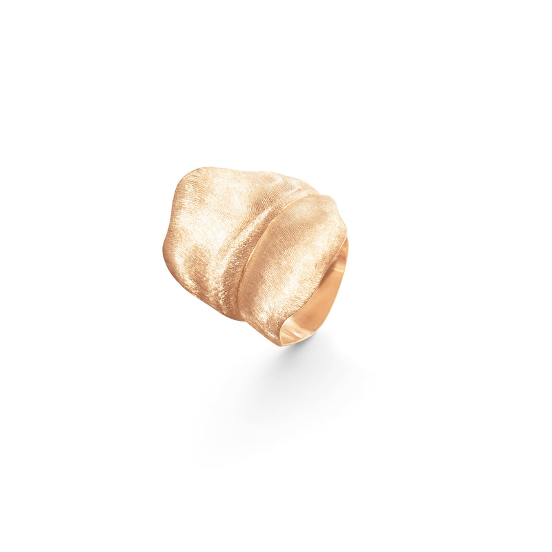 Big Leaves Goldring aus 18K