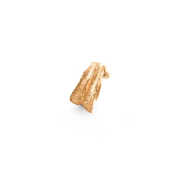 Medium Leaves Goldring aus 18K