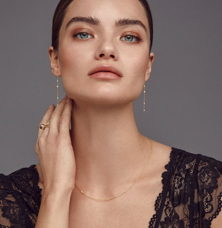 Legacy 18K Gold Necklace w. Diamond