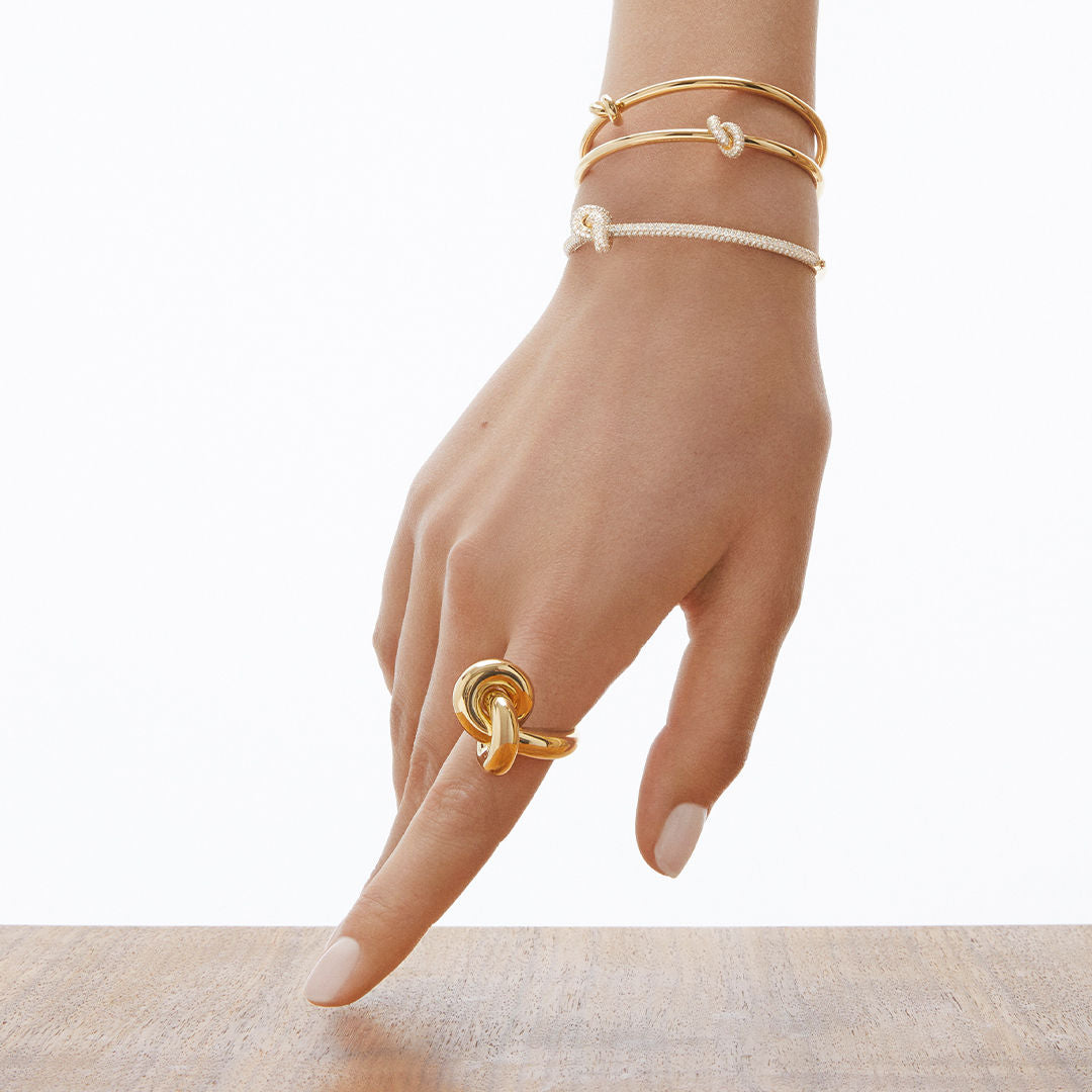 Legacy Knot Big 18K Gold Ring