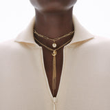 Scarabée Pavé 18K Gold or Whitegold Pendant w. Diamonds