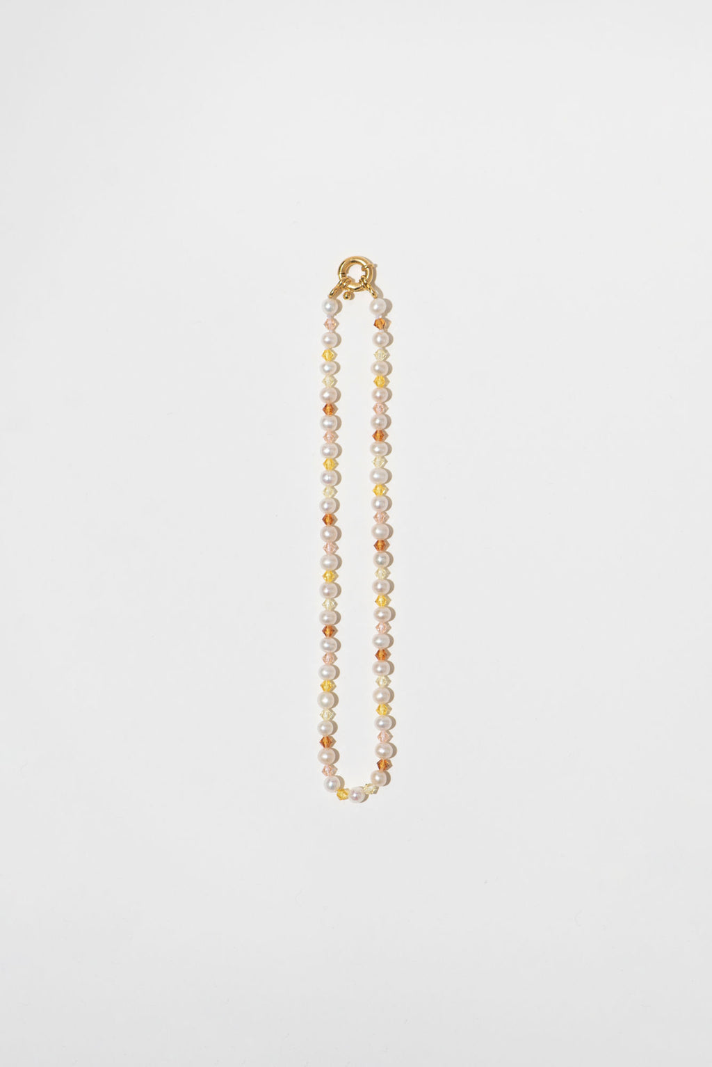The Sunset Pearl 18K Gold Plated Necklace w. Beads & Pearls