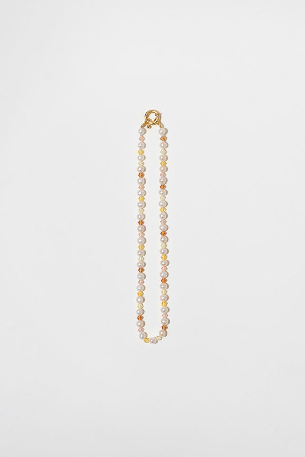 The SunSet Perle 18K Gold vergoldete Halskette m. Schmuckperlen & Perlen
