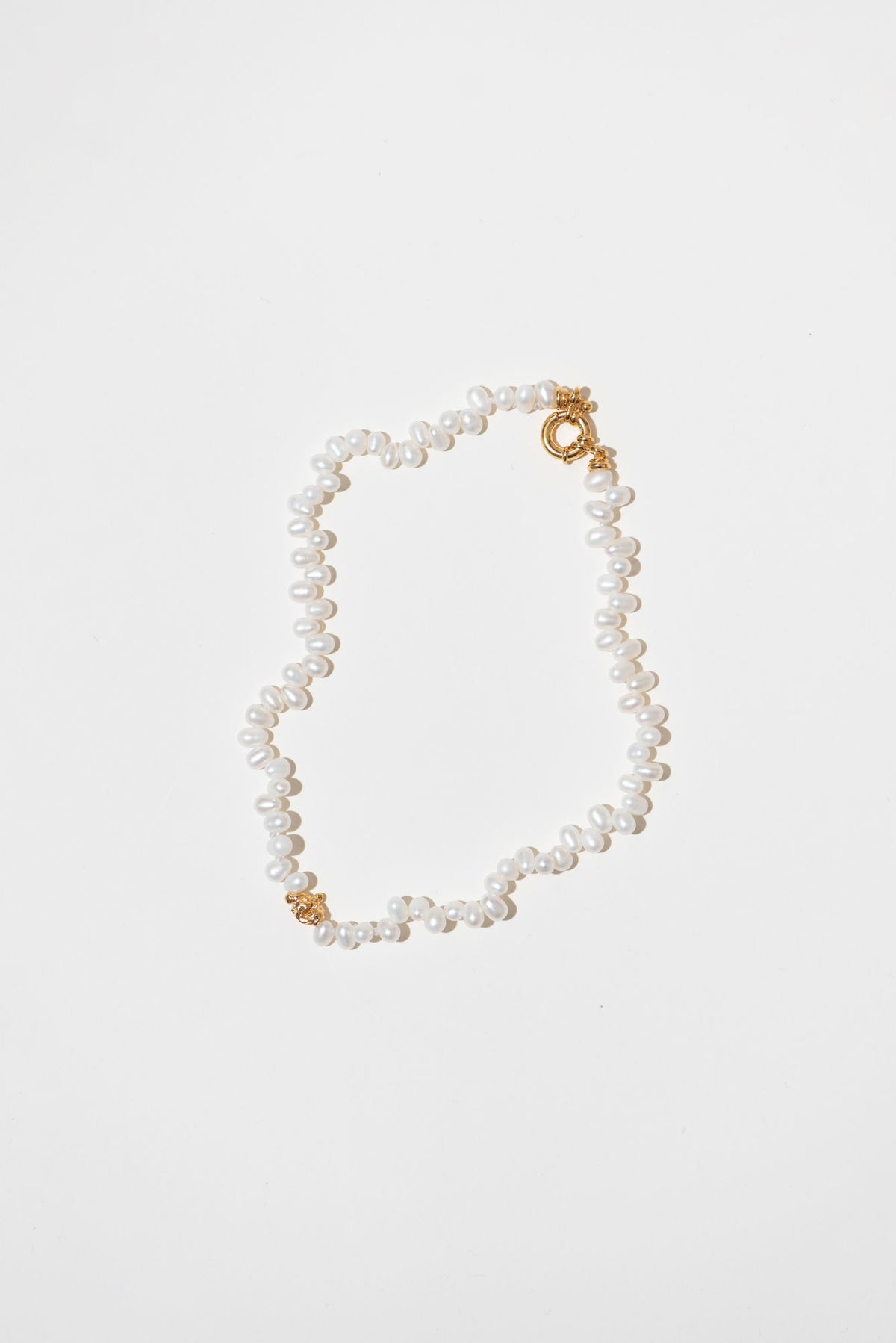The Rice Pearl 18K Forgyldt Choker m. Perler