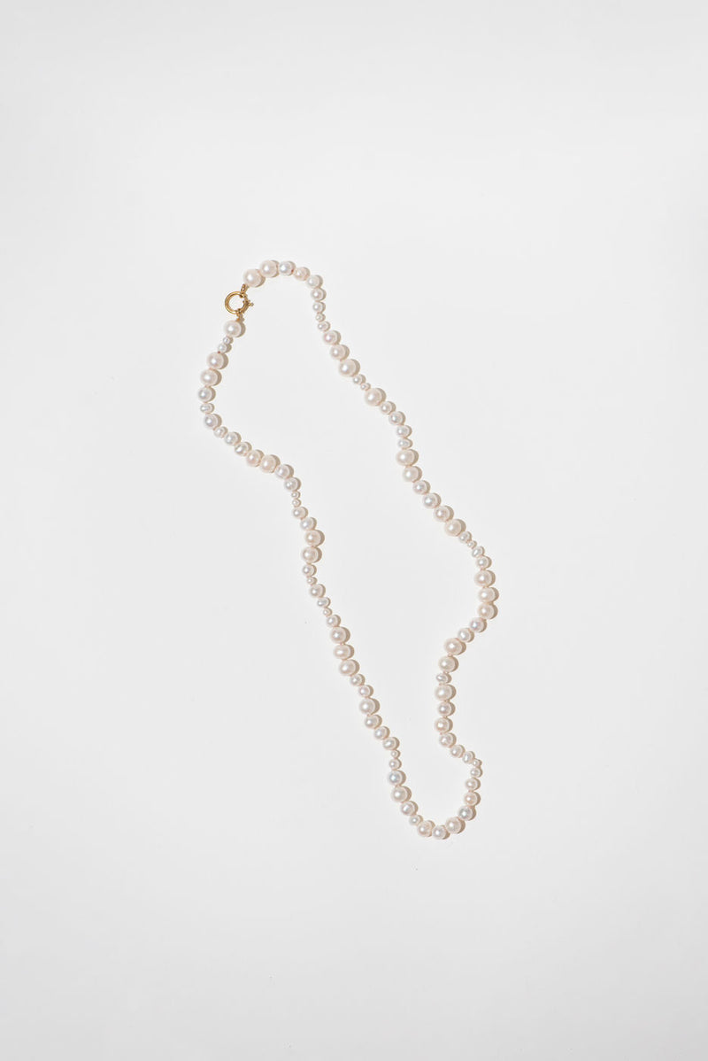 The Pearl Variation Beach 18K Gold Plated Short Necklace w. Pearls