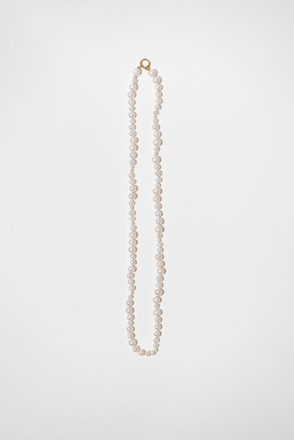 The Pearl Variation Beach 18K Gold Plated Long Necklace w. Pearls