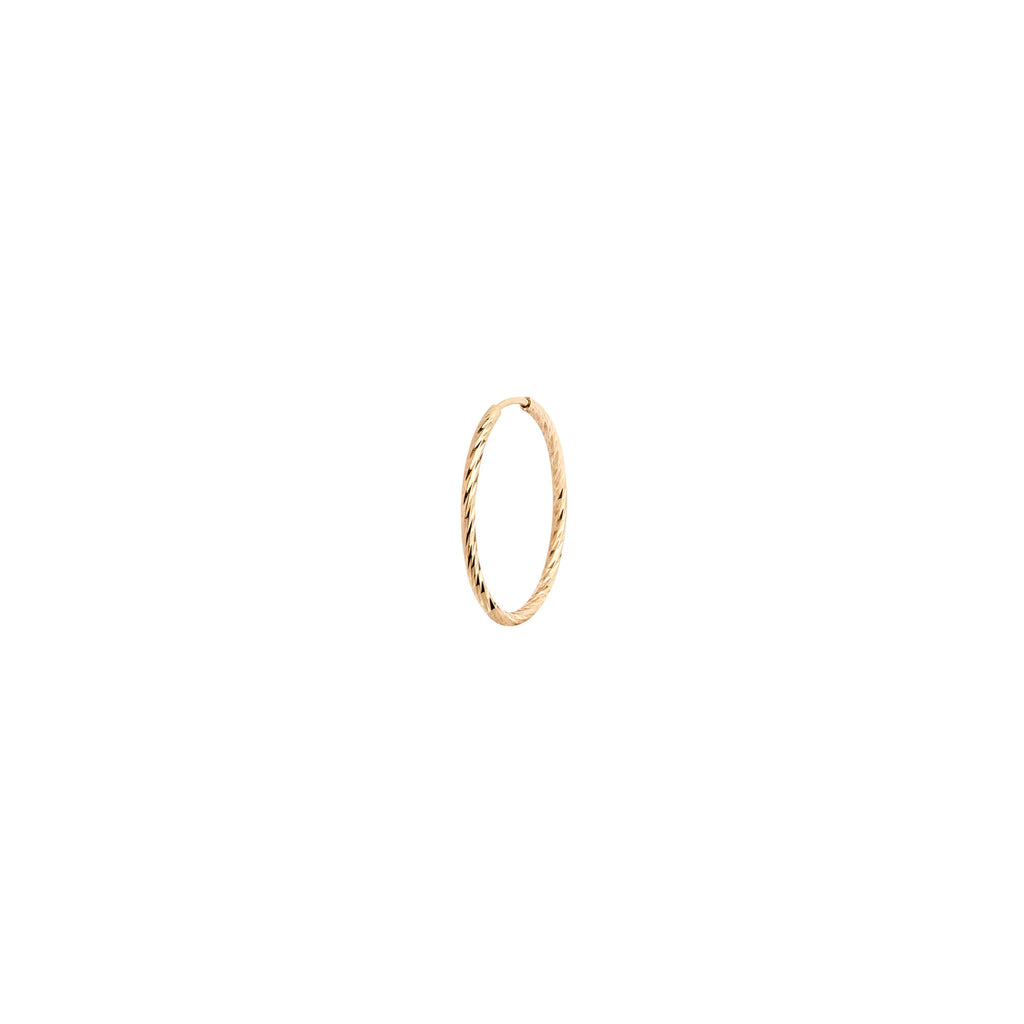 Liv 15mm 14K Gold Hoop