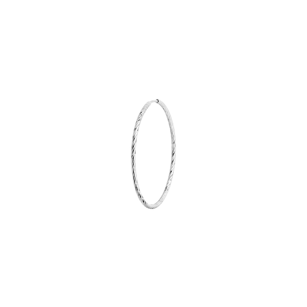 Liv 25mm 14K White Gold Hoop