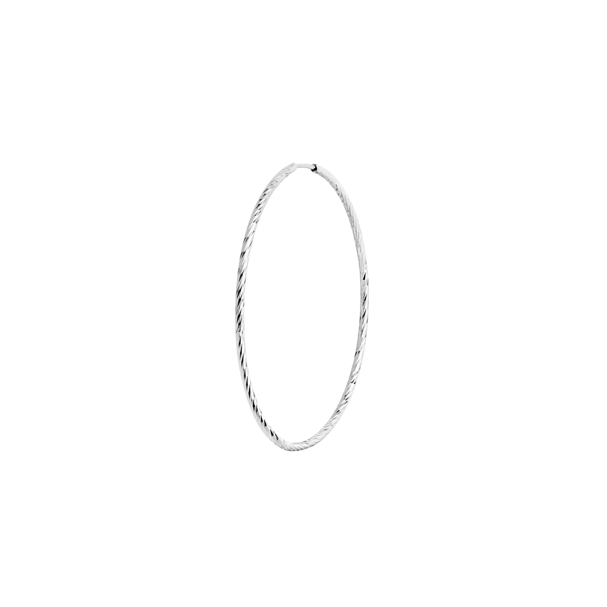 Liv 35mm 14K White Gold Hoop