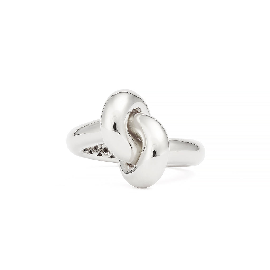 Legacy Knot Mellem (Loose) 18K Hvidguld Ring