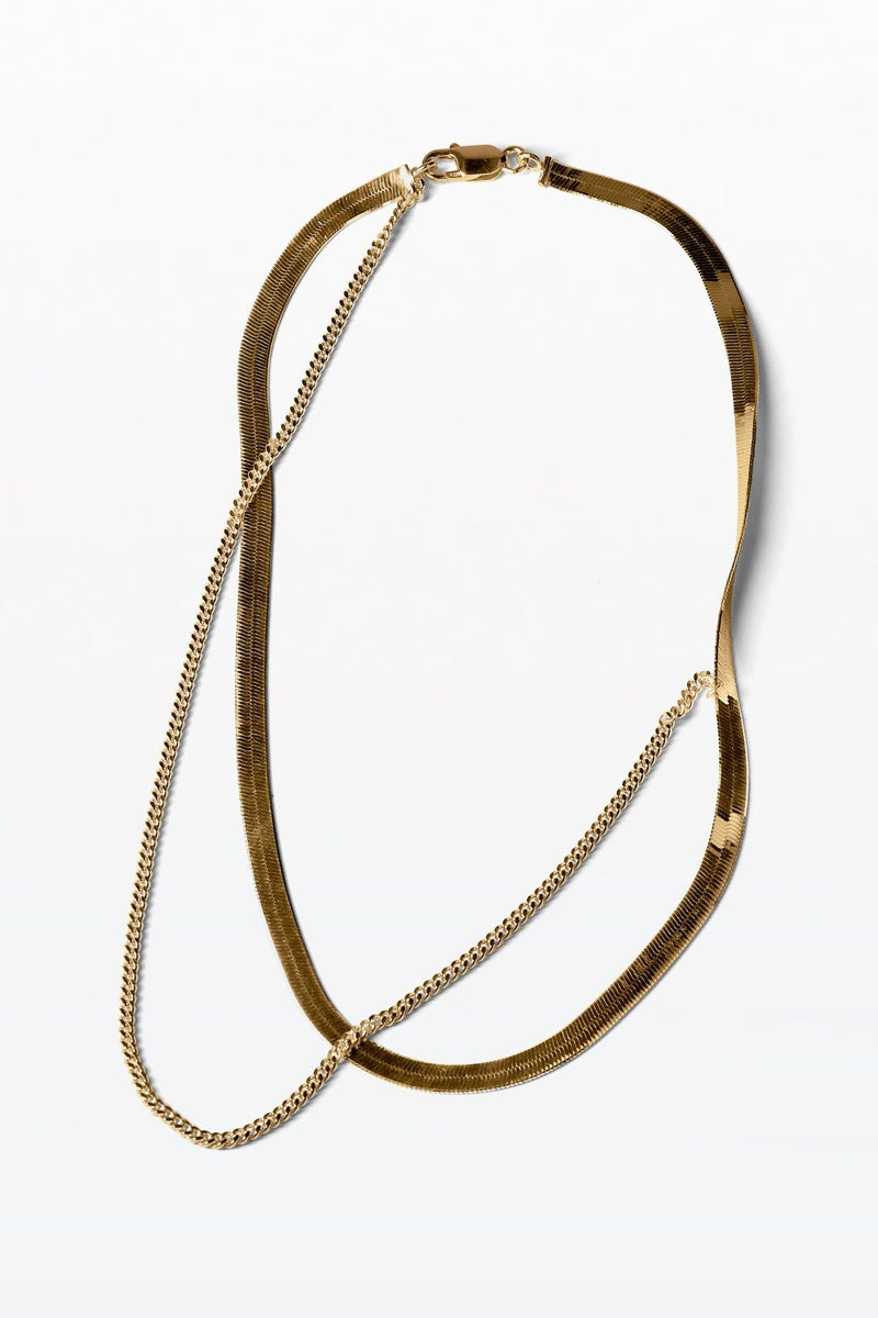 Summa 02 18K Gold vergoldete Halskette