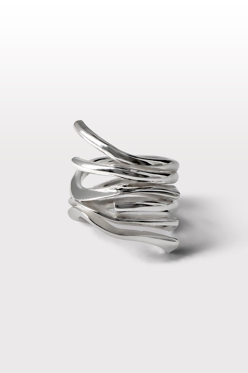 Tide 05 Silver Ring