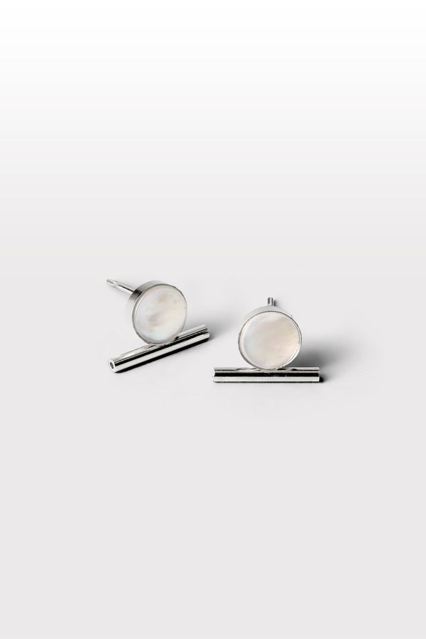 Aemil 05 Silber-Ohrringe mit Perle