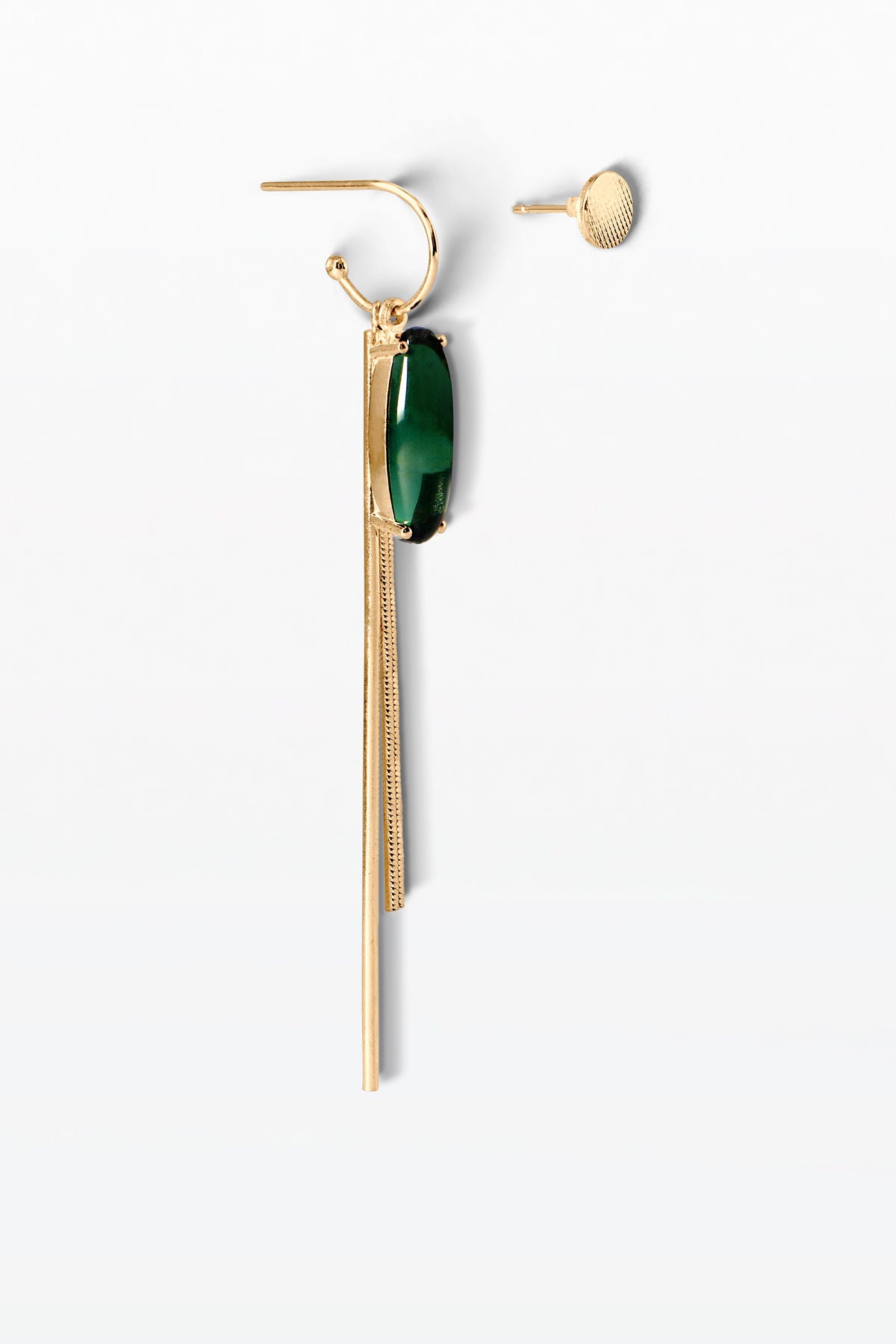 Contra 05 18K Gold plated Earrings w. Spinel