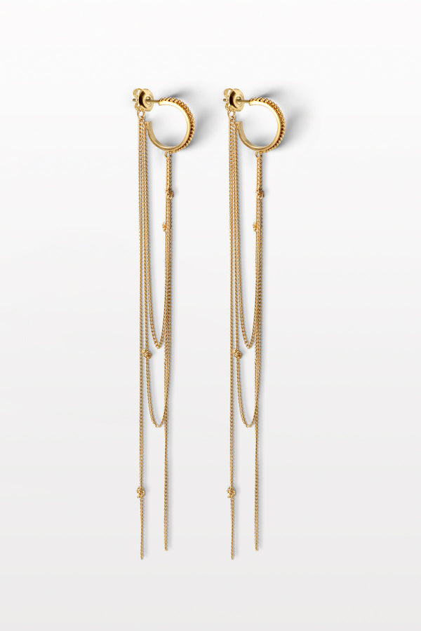 Contra 06 18K Gold Plated Earrings