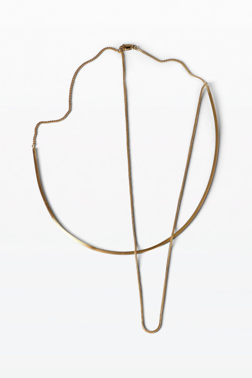 Strata 02 18K Gold vergoldete Halskette