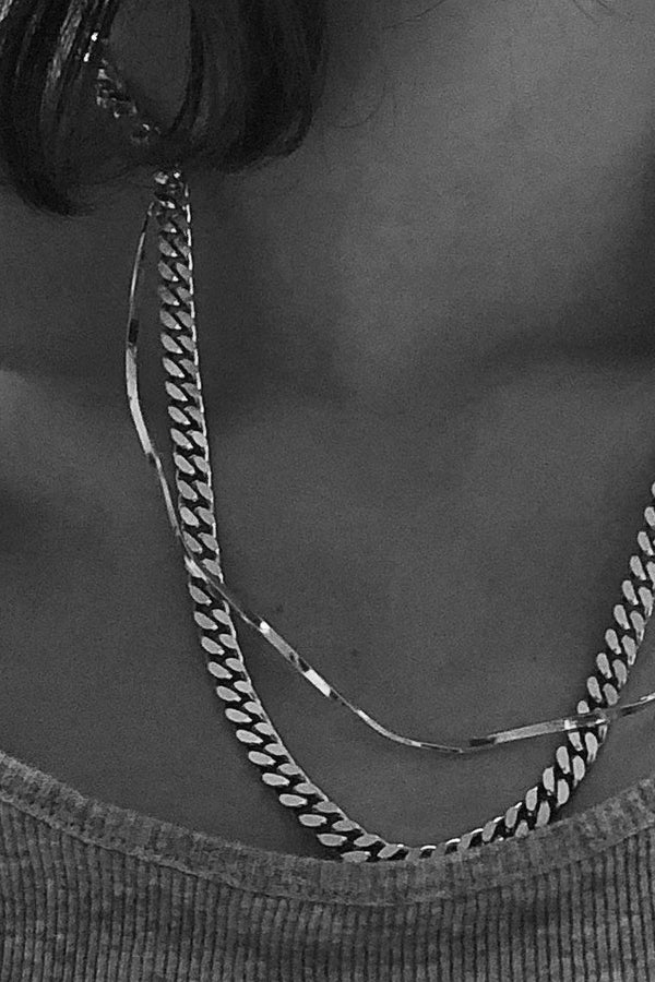 Tide 02 Halskette aus Silber