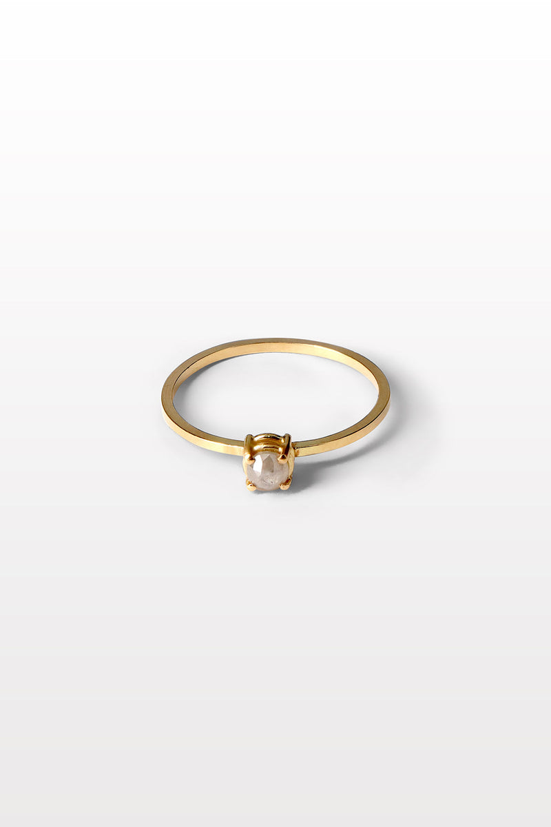(un)refined 08 18K Guld Ring m. Diamant