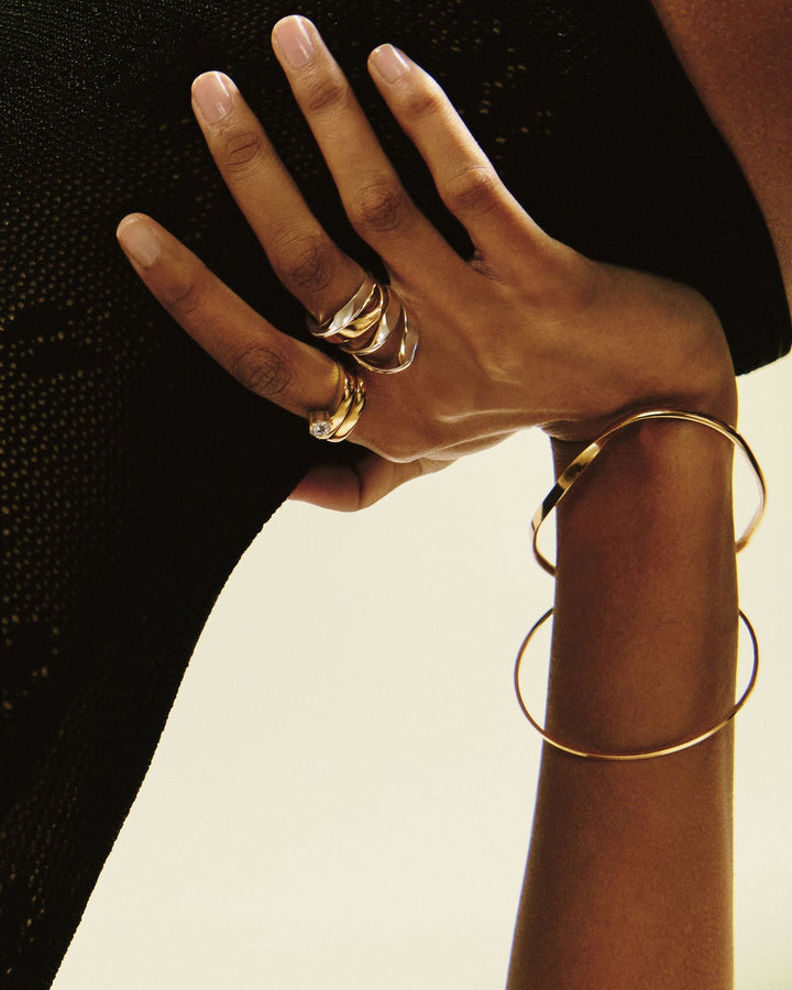 Verto 02 Silver Bangle