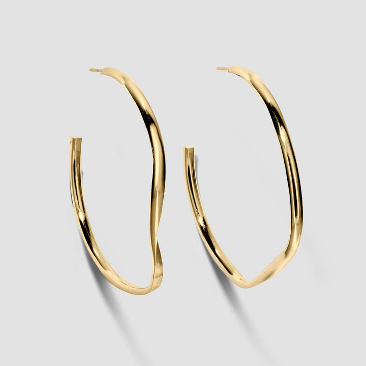 Verto 02 Gold Plated Hoops