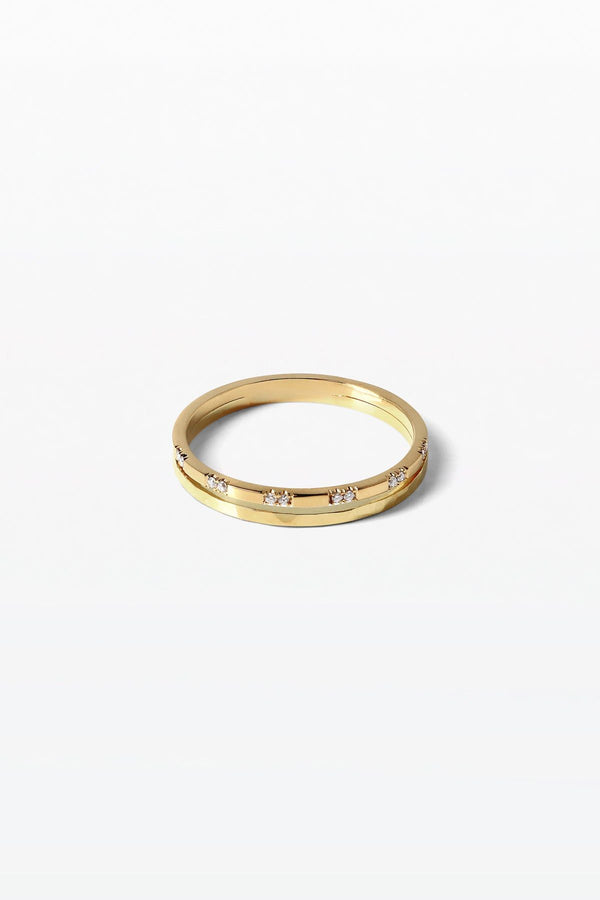 Bryllup 02 18K Guld Ring m. Diamant