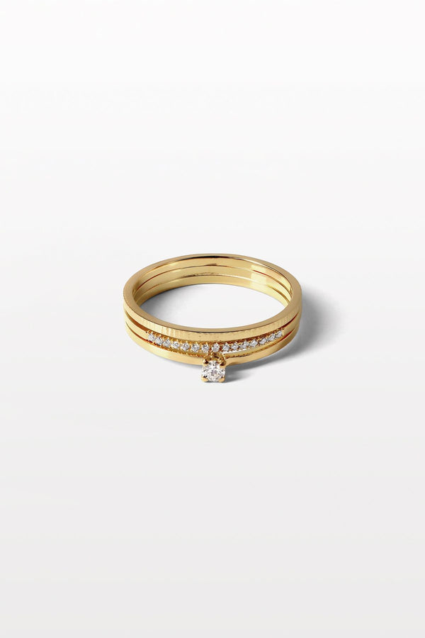 Wedding 06 18K Gold Ring w. Diamond