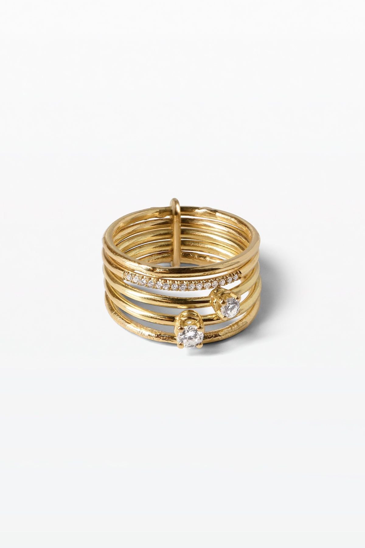 Bryllup 08 18K Guld Ring m. Diamant