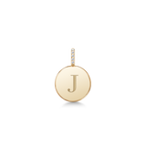 Love Letter 14K Gold Pendant w. Diamonds