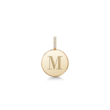 Love Letter 14K Gold Pendant w. Diamonds