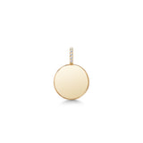 Love Letter 14K Gold Pendant w. Diamonds