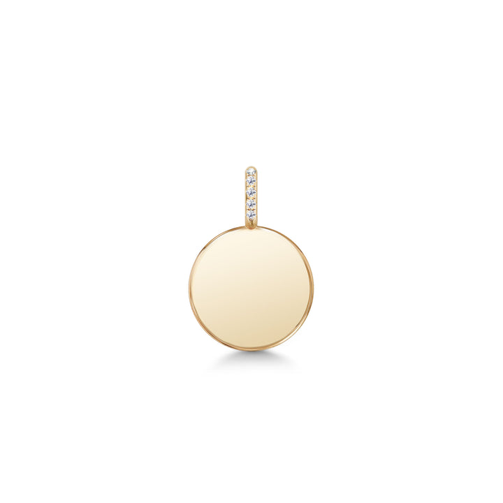 Love Letter 14K Gold Pendant w. Diamonds
