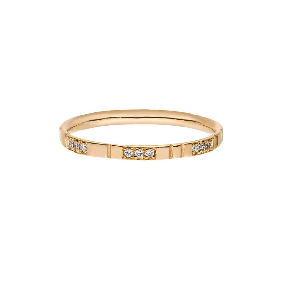 Maren Jewelry Lovelines Chapters Wedding 18K Gold Ring w. Diamonds ...