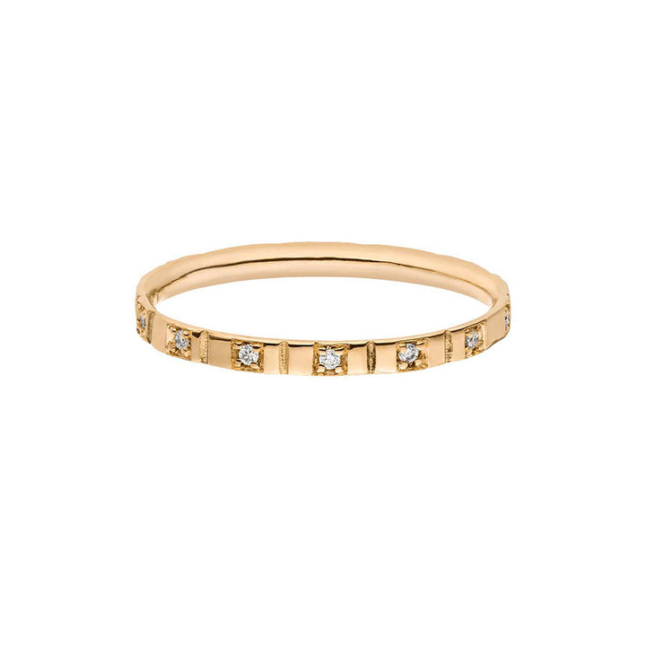Lovelines Milestones Wedding 18K Gold Ring w. Diamonds