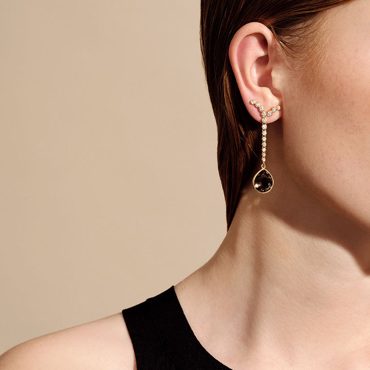 Lumen 18K Whitegold Studs w. Diamonds