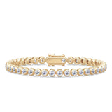 Lumi Grande 18K Gold Tennis Bracelet w. Diamonds