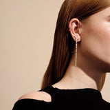 Lumi Chandelier 18K Whitegold Earrings w. Diamonds