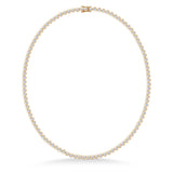 Lumi Collier 18K Gold Tennis Necklace w. Diamonds
